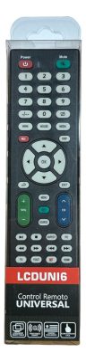 Control Remoto De Tv Universal Lcduni6 Con Pila Y Programado