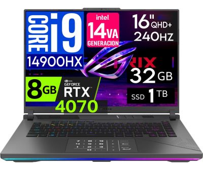 Notebook Gamer Asus Rog I9, 32gb, 1tb, 16 240hz Rtx 4070