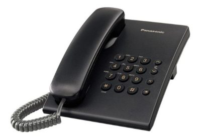 Teléfono Panasonic De Mesa Kx-ts500 Fijo – Color Negro