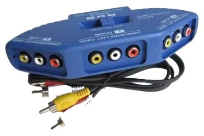 Selector Switch Audio Video 3 Entradas 1 Salida Rca C/cable