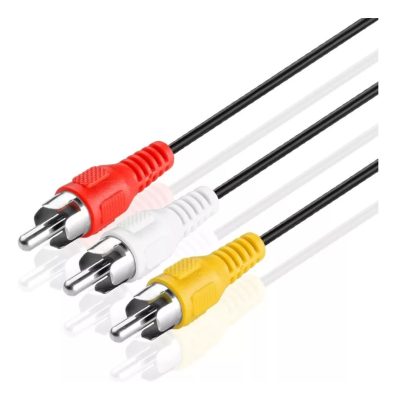 Cable Premium Audio Video 3 Rca A Rca – 1.5 Metros Nuevo!