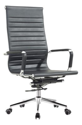 Silla De Oficina Eames Ea119 Cuerina Negra